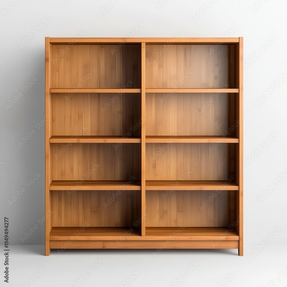 Minimalist Wooden Bookshelf with Open Shelves for Modern Spaces Minimalist Wooden Bookshelf with Open Shelves for Modern Spaces