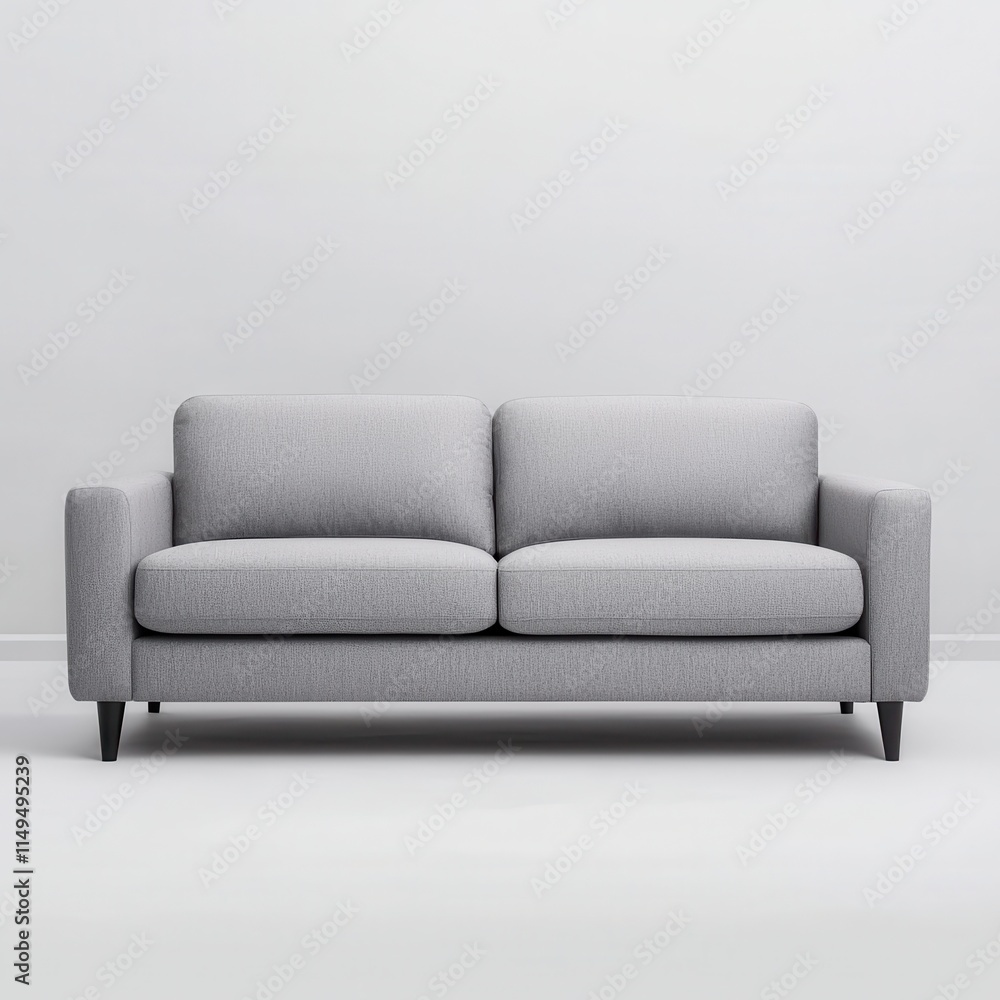Modern Gray Sofa on Minimalist Background for Home Decor Ideas Modern Gray Sofa on Minimalist Background for Home Decor Ideas