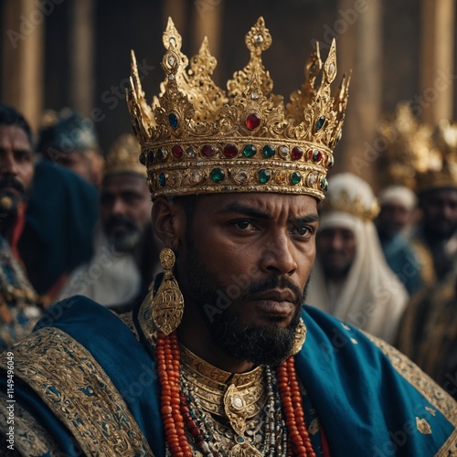 Write about a culture where crowns are made anew for every ruler.

