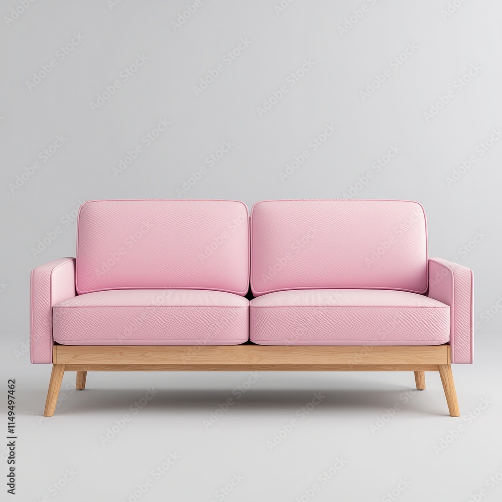 Modern Pink Sofa on Light Background for Stylish Living Spaces Modern Pink Sofa on Light Background for Stylish Living Spaces