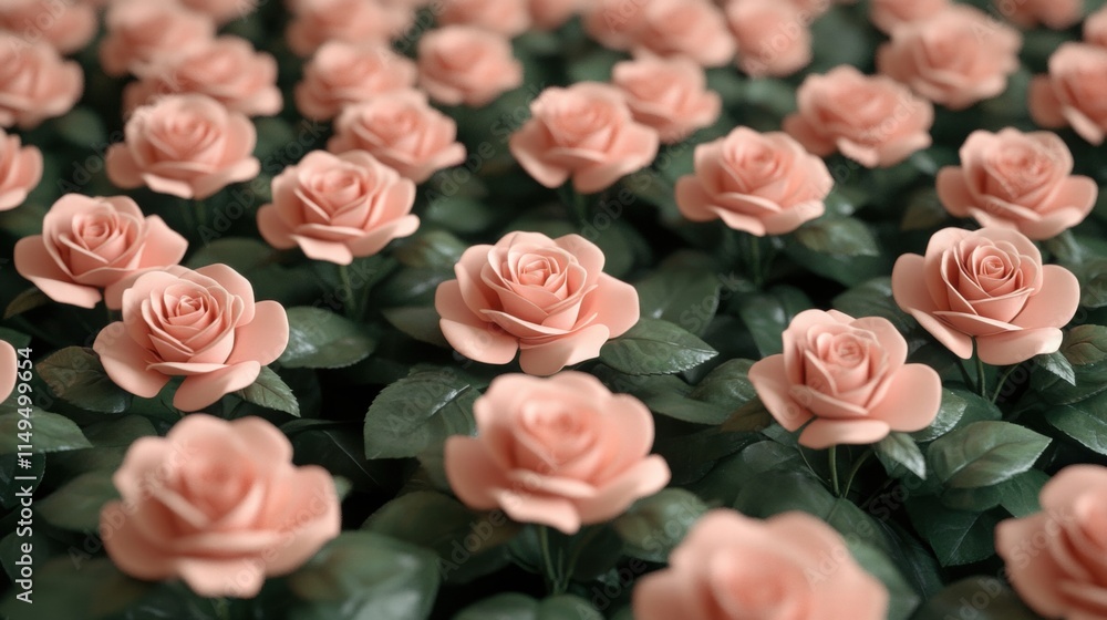 Peach Roses Garden Peach Roses Garden