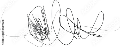 Seamless vector of scribble patterns, Ink pen scrawls,  Hand drawing insane tangled scribble clew, Random chaotic lines. random chaotic pen doodle strokes art, Coal line sketch.eps