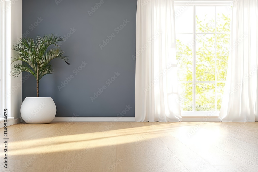 Modern Interior Background in 3D Render Modern Interior Background in 3D Render