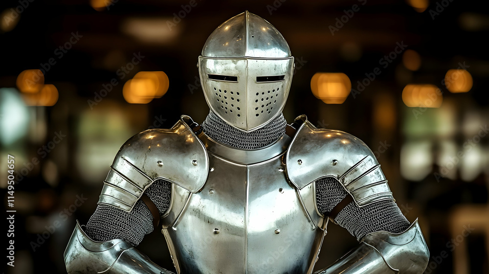 Fototapeta premium Medieval Knight Armor Illustration