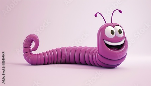 Happy Purple Worm