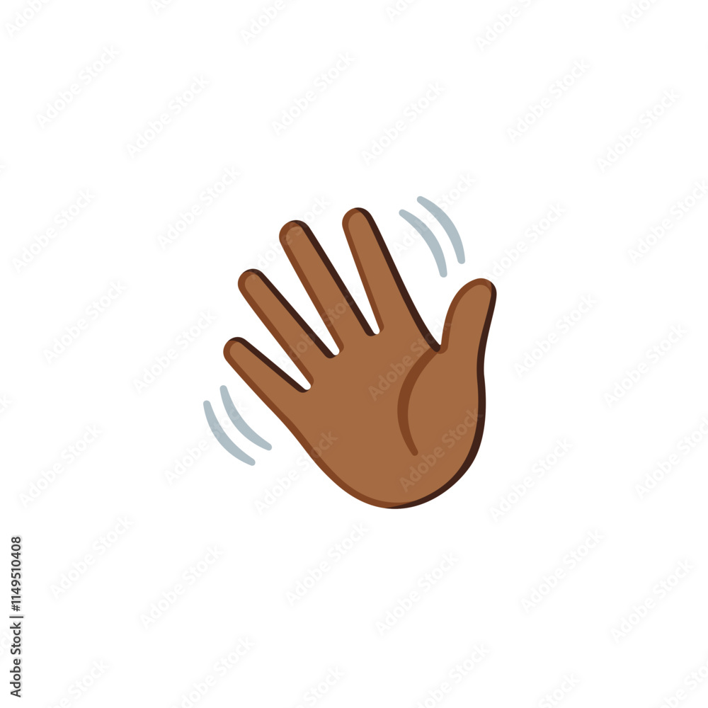 Fototapeta premium Waving Hand Emoji 