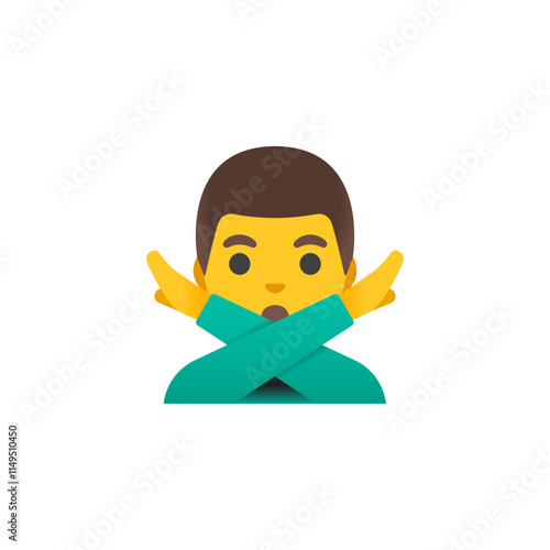 Person Gesturing No Emoji
