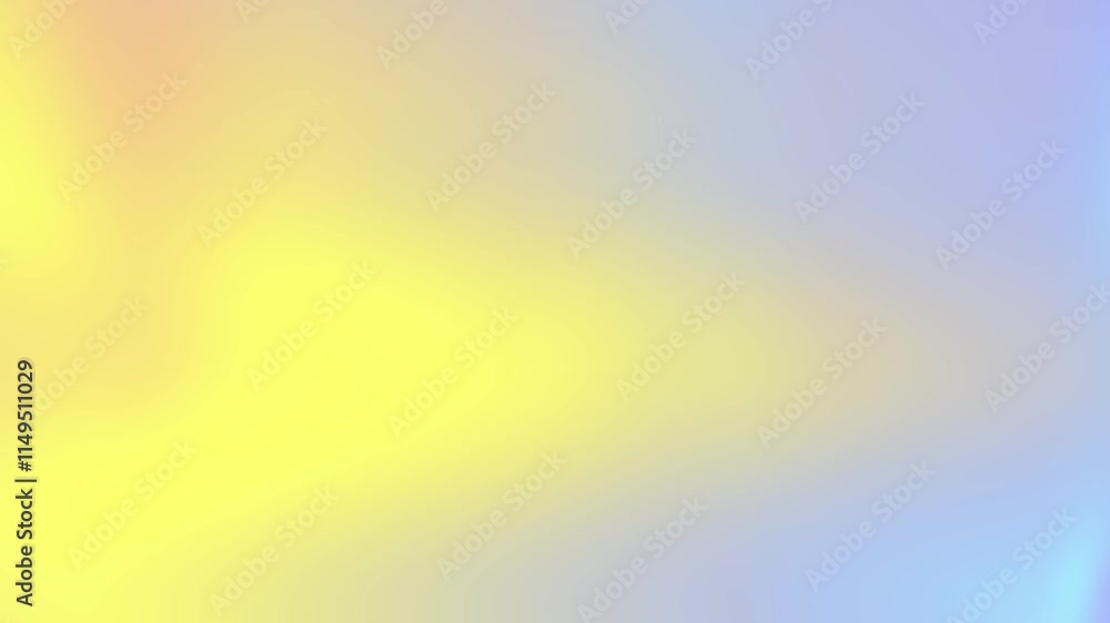 Smoothing yellow and blue gradient waves gently merging in an abstract background.