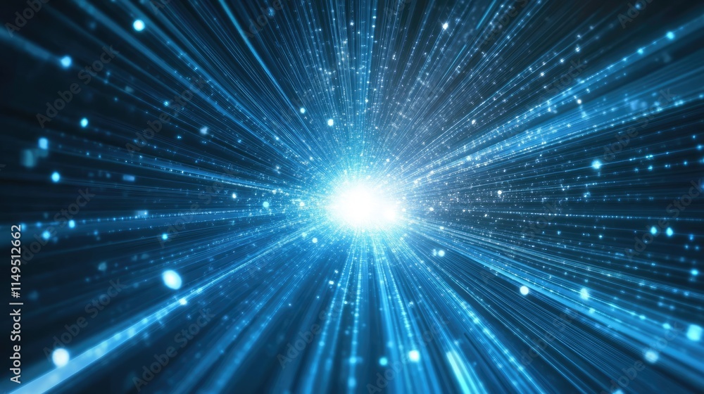 Vector Abstract, science, futuristic, energy technology concept. Digital image of light rays, stripes lines with blue light background Vector Abstract, science, futuristic, energy technology concept. Digital image of light rays, stripes lines with blue light background