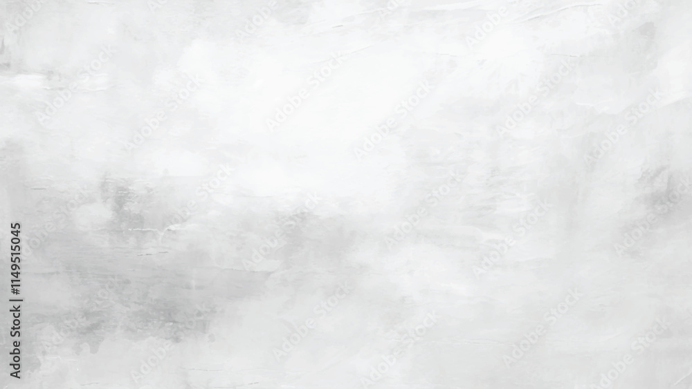 Naklejka premium Abstract background with white paper texture and gray watercolor background, Watercolor white and light gray texture, background.