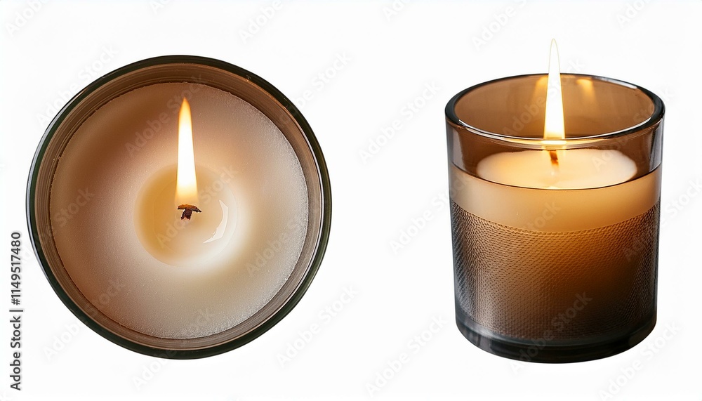 Candle Clipart Set with Transparent Backgrou Candle Clipart Set with Transparent Backgrou