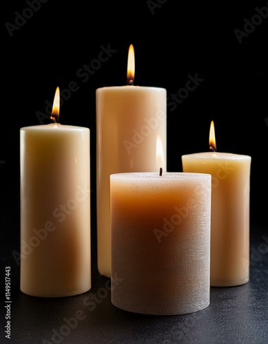 Realistic Candle PNG with Transparent Background
