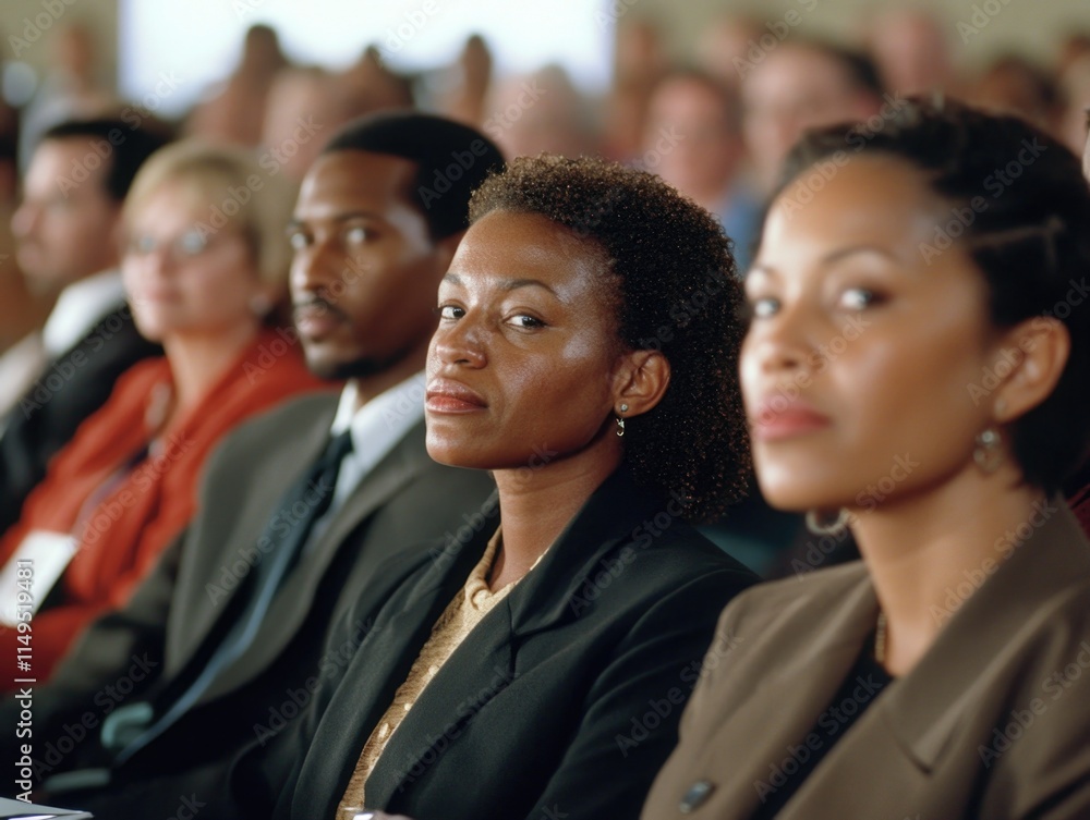 Multi-racial professional business panel Multi-racial professional business panel