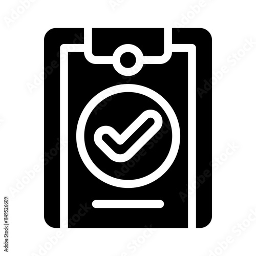 approval glyph icon