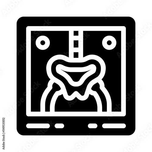 X ray glyph icon