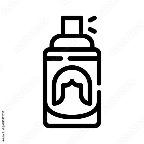 hair spray line icon