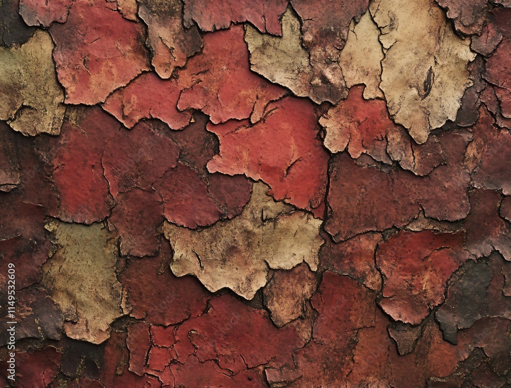 Abstract Red Brown Cracked Texture Background AI Generated Abstract Red Brown Cracked Texture Background AI Generated