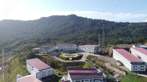 campus with views of the hills, UIN Imam Bonjol Padang photo