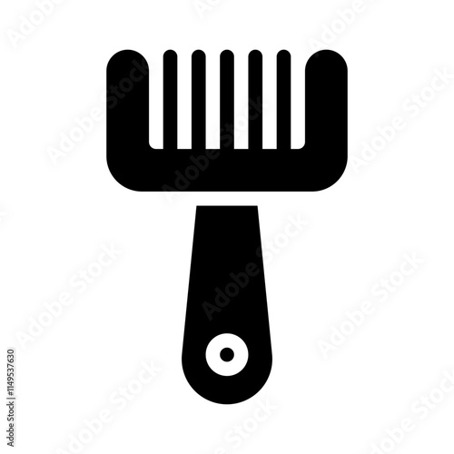 Hairbrush glyph icon