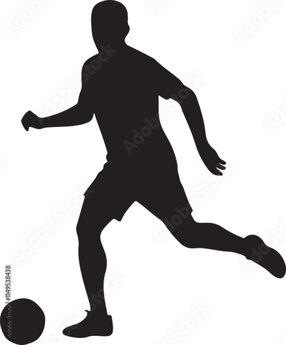 silhouette of a player