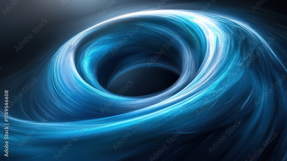 Abstract swirling vortex of vibrant blue light. Abstract swirling vortex of vibrant blue light.