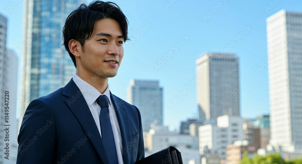 Ambitious Japanese Businessman in the Heart of the City: A Vision for Success 都市の中心で野心を持つ日本人ビジネスマン:成功へのビジョン Ambitious Japanese Businessman in the Heart of the City: A Vision for Success 都市の中心で野心を持つ日本人ビジネスマン:成功へのビジョン