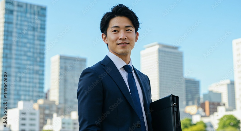 Ambitious Japanese Businessman in the Heart of the City: A Vision for Success 都市の中心で野心を持つ日本人ビジネスマン:成功へのビジョン Ambitious Japanese Businessman in the Heart of the City: A Vision for Success 都市の中心で野心を持つ日本人ビジネスマン:成功へのビジョン