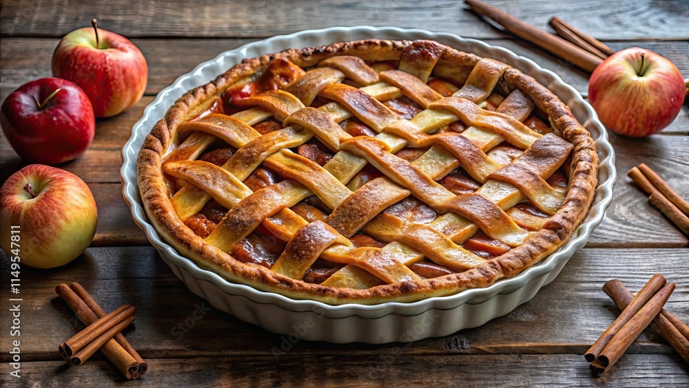Pie with crisscrossed crust edges Pie with crisscrossed crust edges