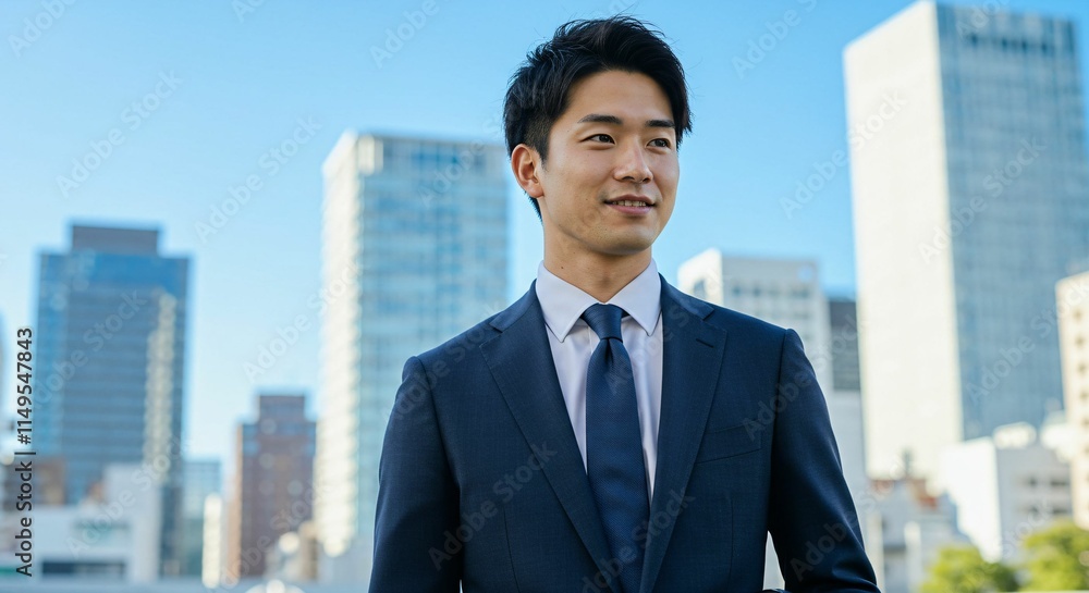 Ambitious Japanese Businessman in the Heart of the City: A Vision for Success 都市の中心で野心を持つ日本人ビジネスマン:成功へのビジョン Ambitious Japanese Businessman in the Heart of the City: A Vision for Success 都市の中心で野心を持つ日本人ビジネスマン:成功へのビジョン
