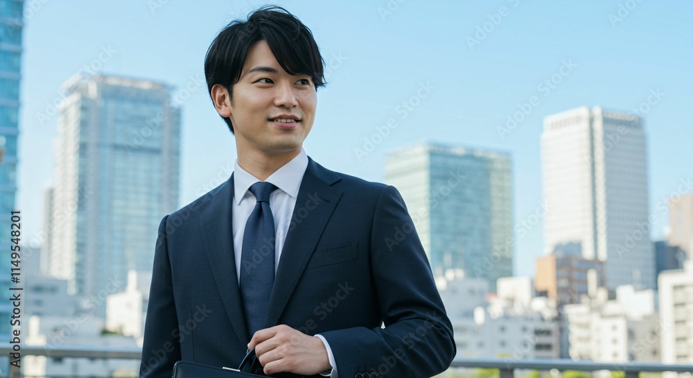 Ambitious Japanese Businessman in the Heart of the City: A Vision for Success 都市の中心で野心を持つ日本人ビジネスマン:成功へのビジョン Ambitious Japanese Businessman in the Heart of the City: A Vision for Success 都市の中心で野心を持つ日本人ビジネスマン:成功へのビジョン