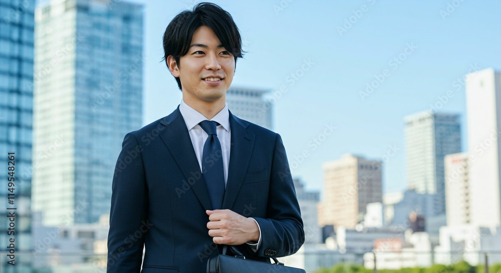 Ambitious Japanese Businessman in the Heart of the City: A Vision for Success 都市の中心で野心を持つ日本人ビジネスマン:成功へのビジョン Ambitious Japanese Businessman in the Heart of the City: A Vision for Success 都市の中心で野心を持つ日本人ビジネスマン:成功へのビジョン