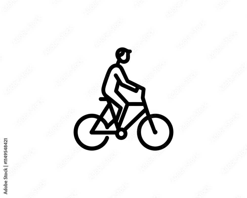 Fototapeta premium cyclist vector