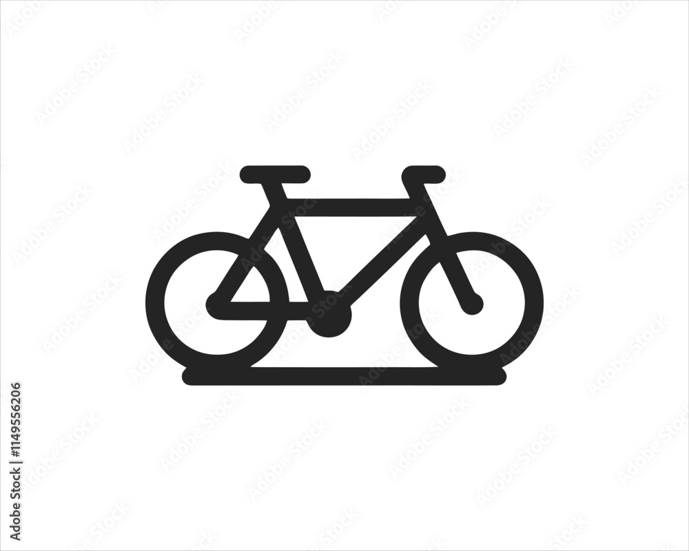 Bicycle logo design icon symbol vector illustration. Bicycle logo design icon symbol vector illustration.