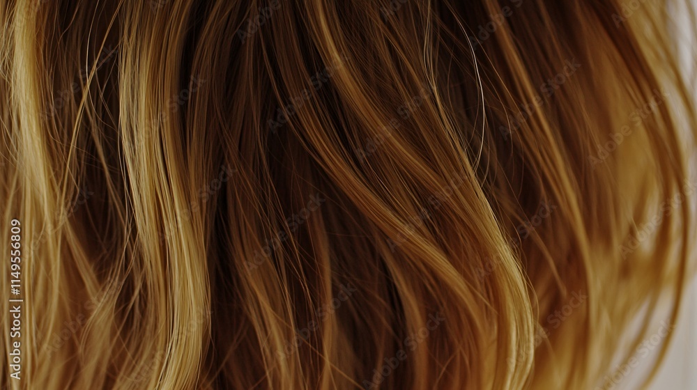 Close Up of Wavy Light Brown Hair Texture Background Close Up of Wavy Light Brown Hair Texture Background