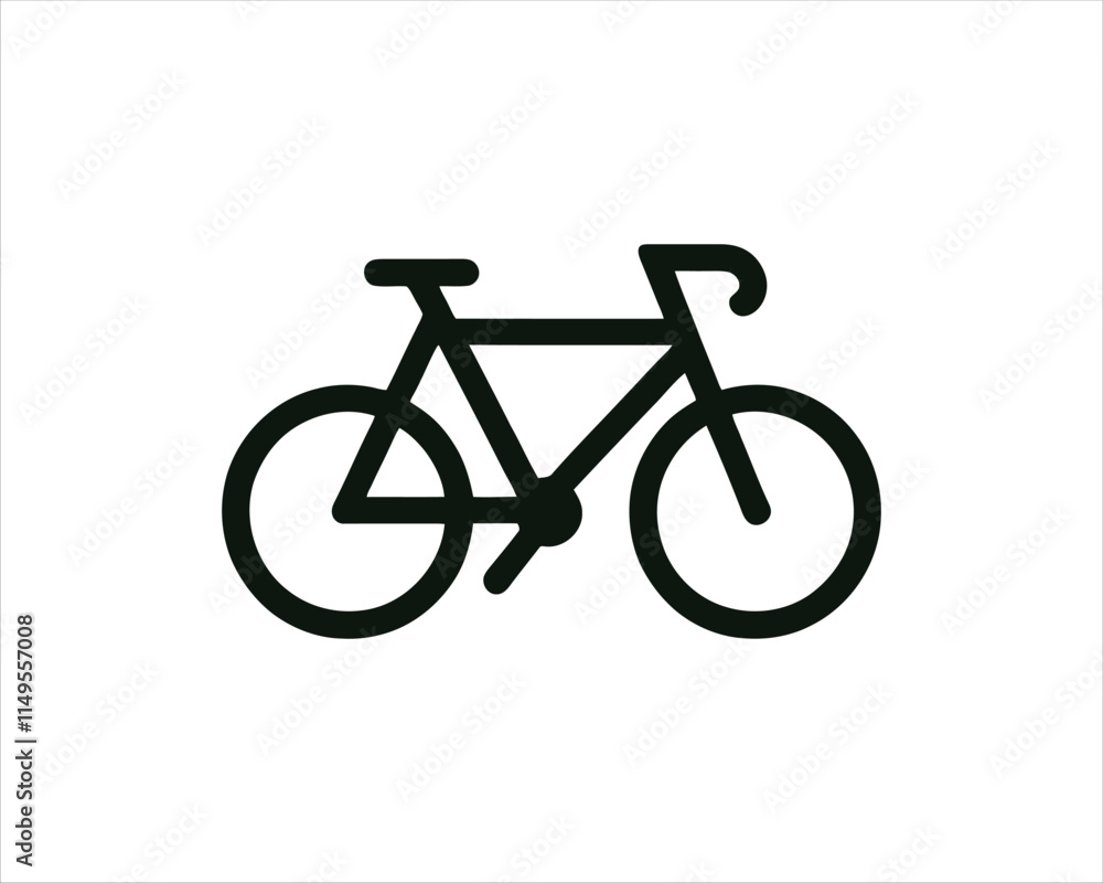 Bicycle logo design icon symbol vector illustration. Bicycle logo design icon symbol vector illustration.