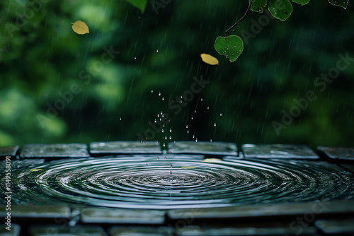 The eaves of ancient buildings are rain