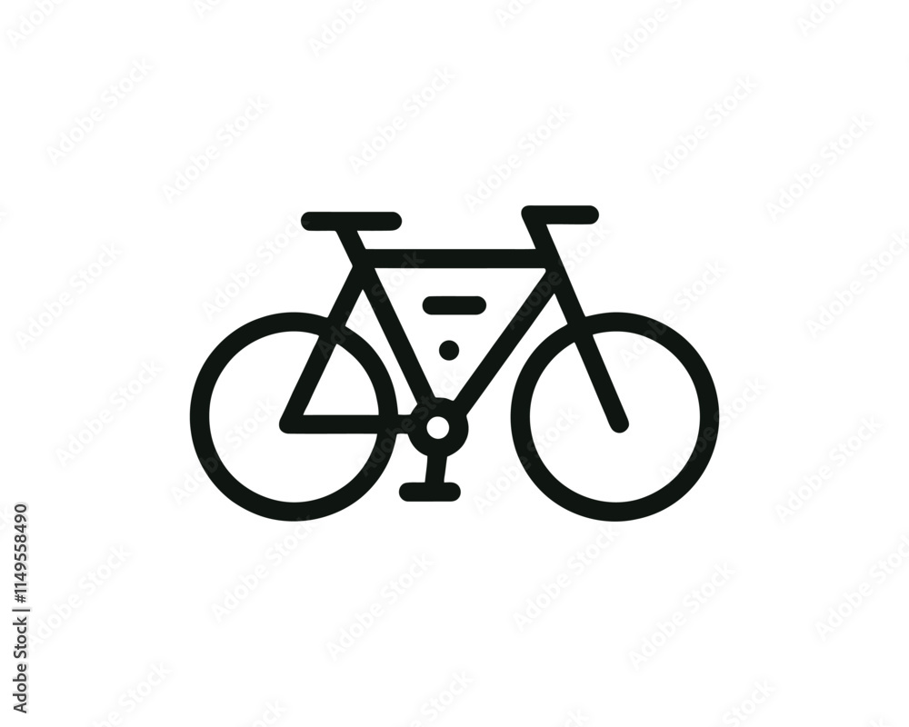 Bicycle logo design icon symbol vector illustration. Bicycle logo design icon symbol vector illustration.