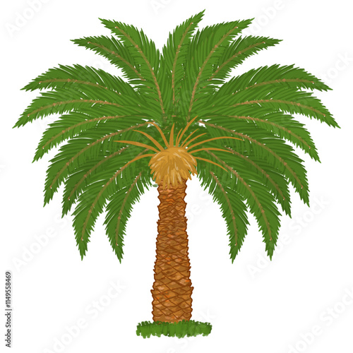 palm tree illustration vector 