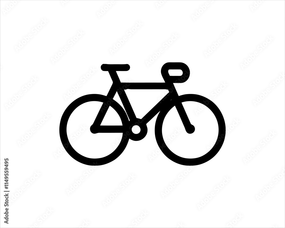 Fototapeta premium silhouette of a bicycle