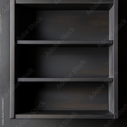 Chic Storage Solution: Shadowy Charcoal Drawer with Three Deep Compartments