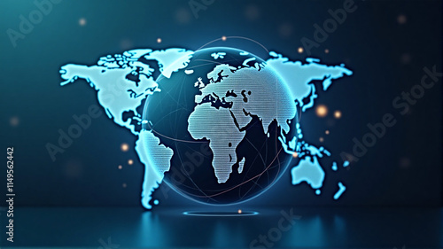 world map and globe