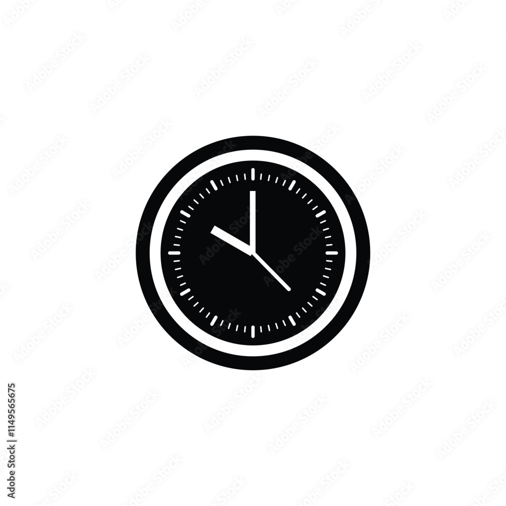 clock icon vector illustration design template in white background. Clock icon logo, app, UI. clock icon vector illustration design template in white background. Clock icon logo, app, UI.
