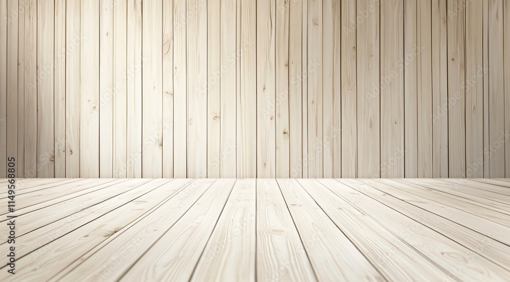 Light Beige Wooden Wall and Floor Background Light Beige Wooden Wall and Floor Background