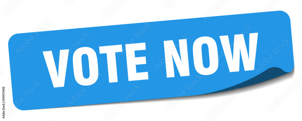 VOTE NOW sticker VOTE NOW sticker