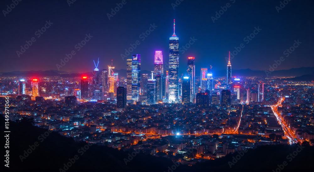 Fototapeta premium view of the city