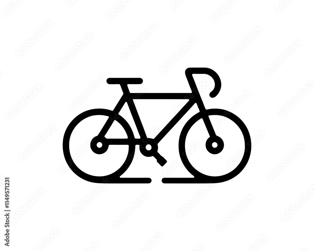 Bicycle logo design icon symbol vector illustration. Bicycle logo design icon symbol vector illustration.