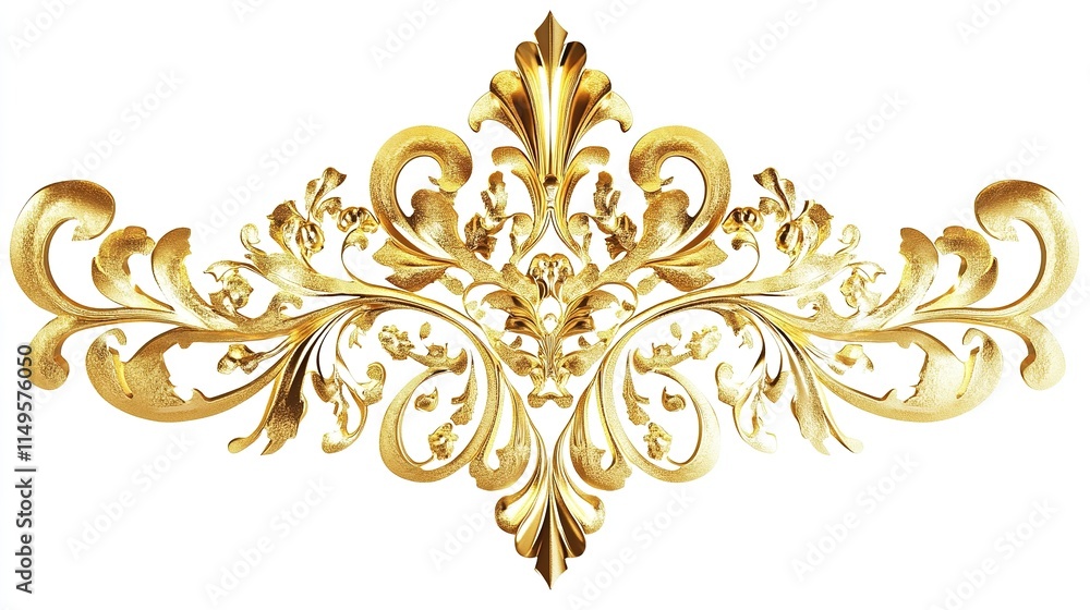 Glorious Golden Decorative Element, Luxurious Ornate Design, Elegant Accent for Premium Visual Aesthetics Glorious Golden Decorative Element, Luxurious Ornate Design, Elegant Accent for Premium Visual Aesthetics