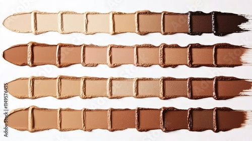 Diverse Foundation Shades Swatches Makeup Cosmetic Samples photo