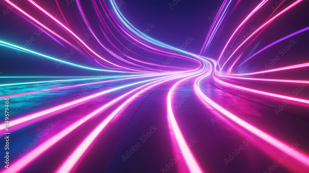 Blue light lines, effect of speed motion trails. Abstract streaks of fast flash movement, blurred neon glow at night, vector realistic set isolated on transparent background Blue light lines, effect of speed motion trails. Abstract streaks of fast flash movement, blurred neon glow at night, vector realistic set isolated on transparent background