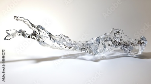 Water Splash: Abstract Liquid Flow, Dynamic Texture